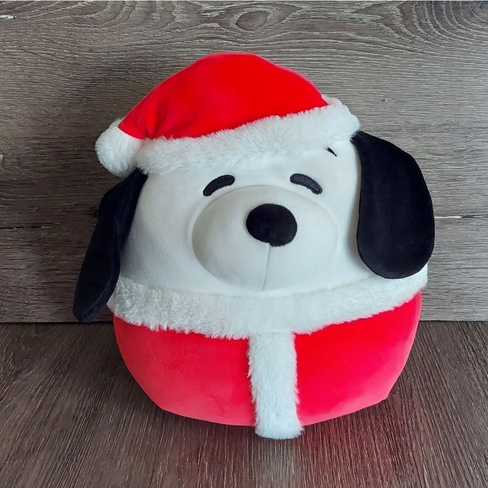 2023 Kellytoy Squishmallows Peanuts Snoopy Santa Christmas Hat 10” Plush